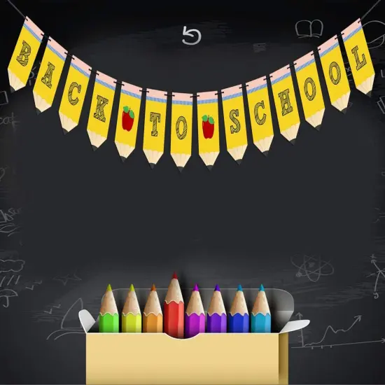 Back to School Pencil Banner {4}