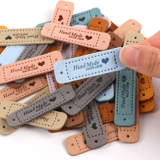 Handmade Leather Labels Faux {2}