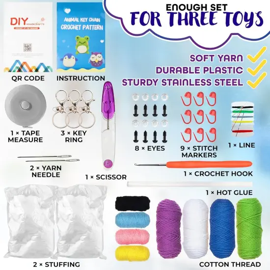 Animals Amigurumi Crochet Kit {2}