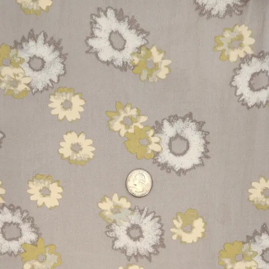 1 Yard Rayon Poplin Cement Lightweight Apparel Fabric 55/56" Width {1}