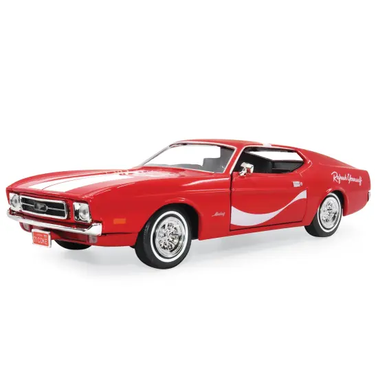 Collections Etc Coco-Cola 1971 Ford Mustang 1:24 Scale Die-Cast Model {2}