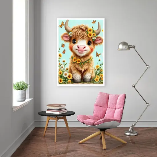 Cow 5D Diamond Painting Dots Art Kits 12 x16Inch {5}