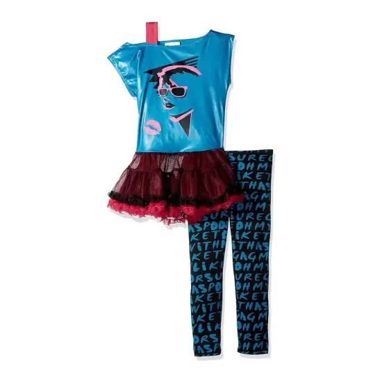 80'S Valley Girl Punk Rock Girl Dress Costume Tween {3}