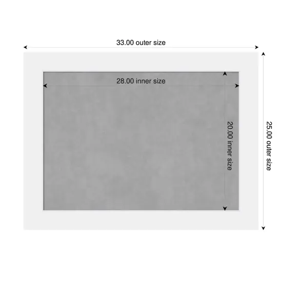 Corvino Wood Framed Magnetic Board Corvino White {1}