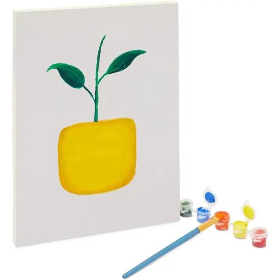 Bright Creations Unfinished Craft Wood Canvas Boards for Painting (2 Sizes, 6 Pack) Brown {5}