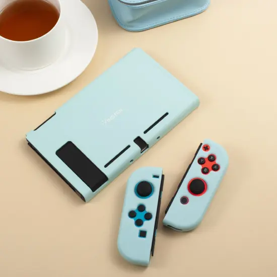 For Nintendo Switch Protective Case, Hard Dockable Shell Cover Skin for Girls Boys, Blue {7}