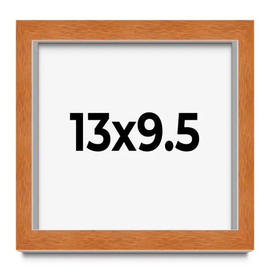 Photo Size Classic Brown Picture Frame - UV Acrylic, Foam Board Backing, Hanging Hardware {1}