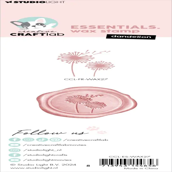 Studio Light Friendz Wax Stamp With Handle-Nr. 27, Dandelion {3}