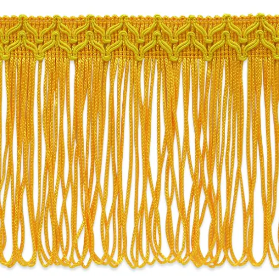 5 Yards of Bertrand 4" Loop Chainette Fringe Trim | 5 yard cut Gold {1}