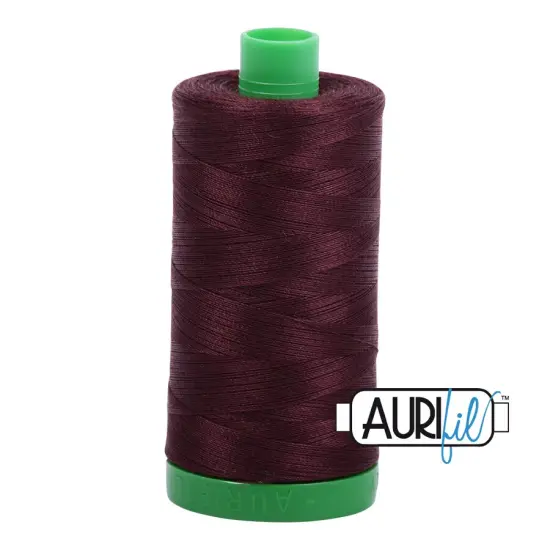 Dark Wine (2468) | 40wt Large Spool (1000M / 1094Y) | Aurifil Thread {1}