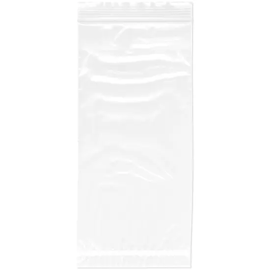 Plymor 4" x 8.5", 2 Mil with Pouch Zipper Reclosable Plastic Bags {1}