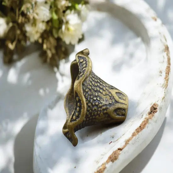 16x22mm Antique Bronze Calla Lily Tassel/Bead Caps {4}