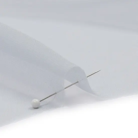 1 Yard 100% Silk Chiffon Fabric 44" Wide Gray Dawn for Fashion & Crafting {2}