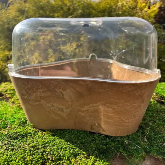 Greenhouse Planter - Grow 3 plants - Self Watering Gray {5}