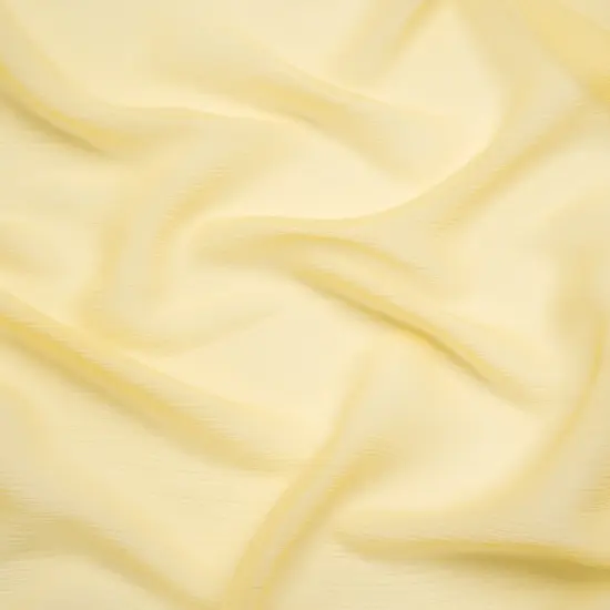 1 Yard French Vanilla Crinkled Silk Chiffon 43" Wide Perfect for Dresses & Evening Wear {1}