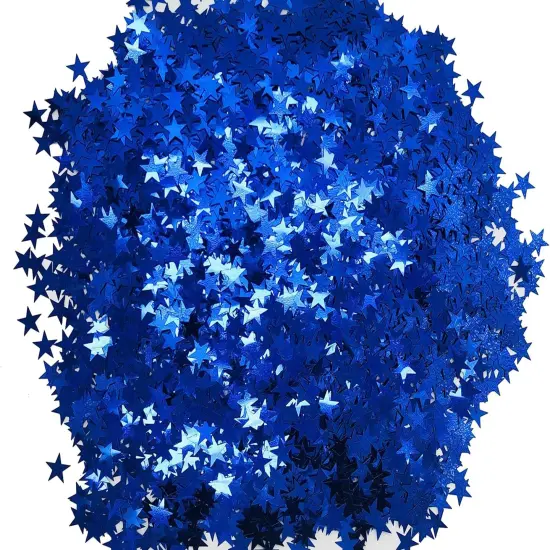 250 Grams Glitter Star Confetti, 20mm Metallic Stars, Foil Table Confetti For Wedding Decoraions Birthday Party Festival Supplies (Blue) {4}