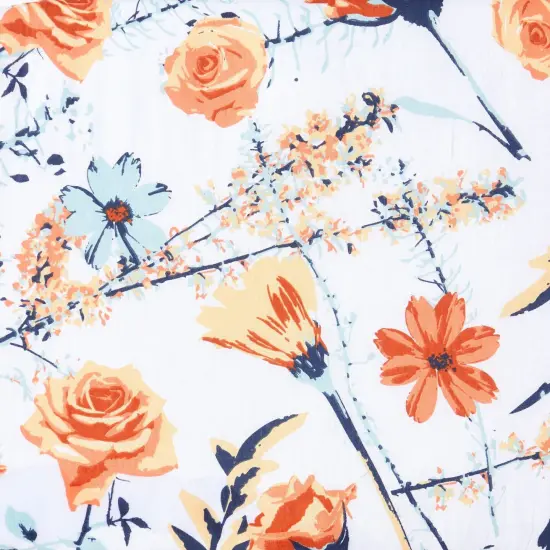 Ironing Board Cover with Floral Print Padding, Drawstring, Standard Size (15 x 54 in) Multicolor {6}