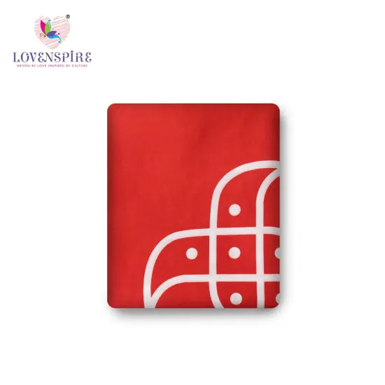 Indian Traditional Kolam Rangoli Cloth Backdrop Photo Decor Banner Pooja Room Decor Dot Kolam Backdrop for Diwali Ganesha Puja Wedding Housewarming Gift Pink {6}