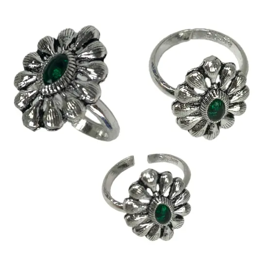 Real Silver Adjustable Silver Toe Rings Pair Indian Bichiya Feet Accessories Tribal Toe Rings Summer Beach Jewelry Comfort Fit Toe Rings for Women {2}