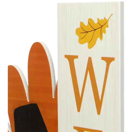 Northlight Turkey Welcome Fall Harvest Outdoor Porch Sign - 35.5" Brown {6}