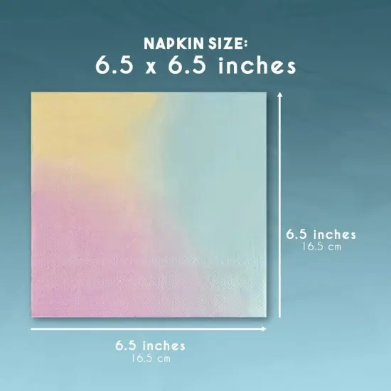 150-Pack Rainbow Cocktail Napkins, 2-Ply Paper, 6.5 x 6.5 In&mdash;Bright Party Napkins for Birthdays, Rainbow-Themed Celebrations, and Events Multicolor {5}