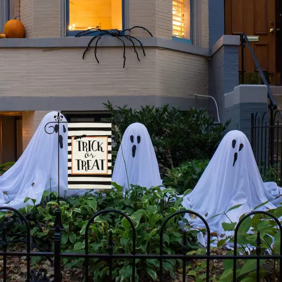 2 Pieces Halloween Garden Flags {3}