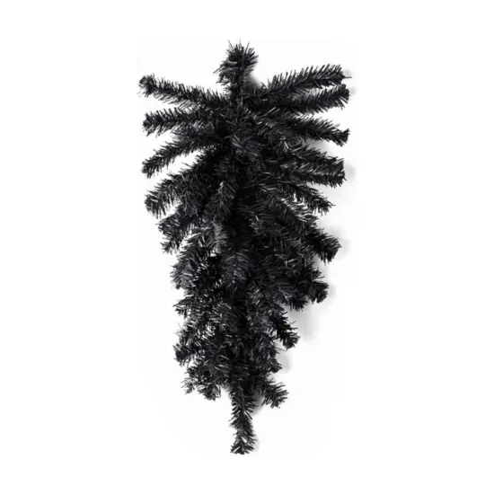 24" Pine Teardrop Swag, 55 Tips: Black {3}