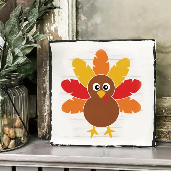 Fall Stencils - Autumn Thanksgiving Pumpkin (20 x 8in) {4}