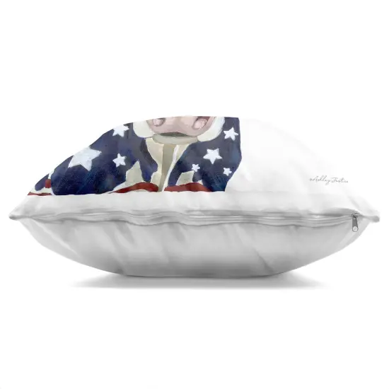Stupell Industries Americana Cow Country Stars Stripes Indoor Pillow, 18 x 7 x 18 {3}