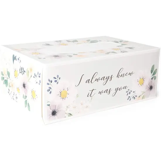 8 Pack Wedding Facial Tissue Box Set, 3-Ply, 100 Sheets/Box, 800 Sheets Total {3}