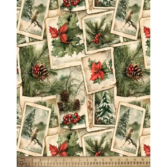 Christmas Memories Cotton Fabric | By the Yard | Sewing and Crafting | 44 inches wide {2}