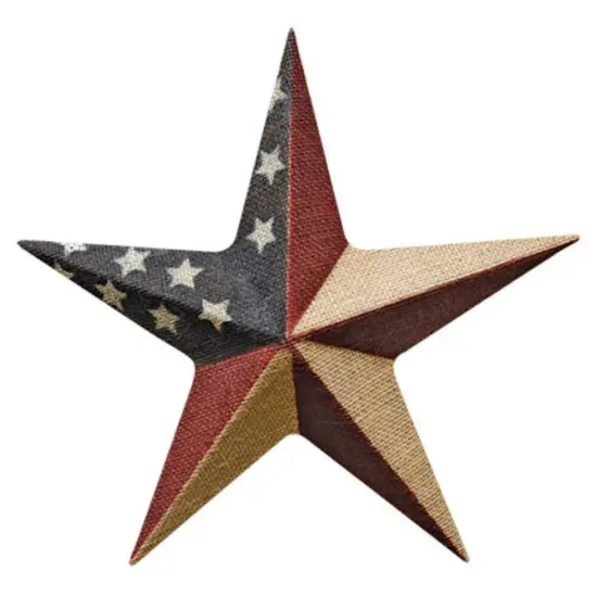 Burlap Americana Star, 12" {1}