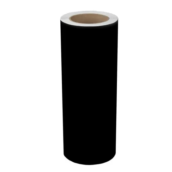 Silhouette 12" x 75' Glossy Permanent Vinyl Matte Black {1}