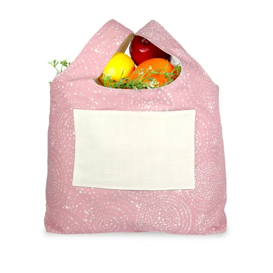 Crosscut Sewing Co.&reg; Foldable Shopping Bag Sewing Kit - Beginner Sewing Project Kit Rose spiral {3}