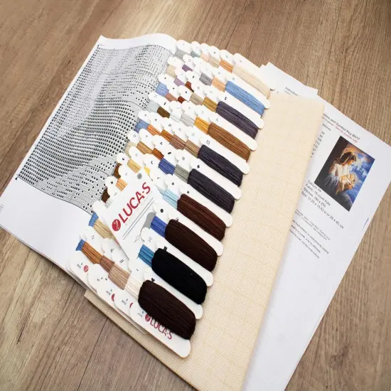 Saint Mary and The Child B617L Counted Cross-Stitch Kit {6}