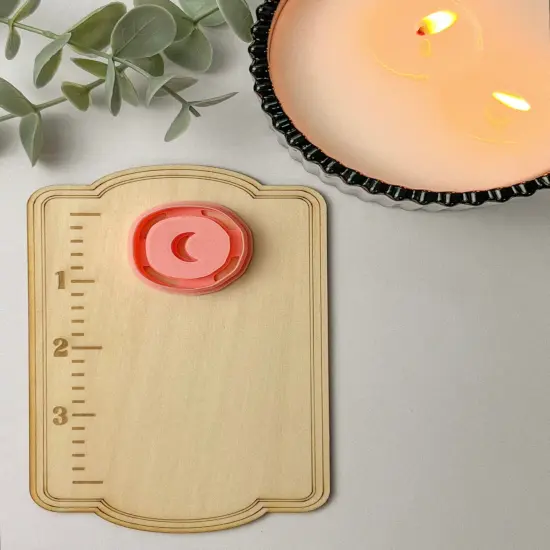 Organic Debossed Moon Round Clay Cutter {4}