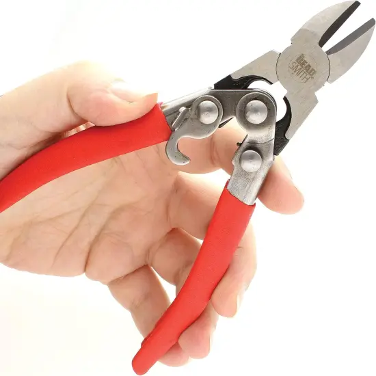 The Beadsmith Heavy Duty Cutter &ndash; 6.5 inches (165mm) &ndash; Hardened Steel Blades &ndash; Red Comfort Grip Handle with Safety Lock &ndash; Tool for Jewelry Making, Electronics and Micro Mechanics {2}