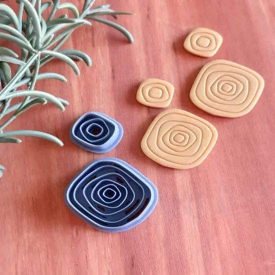 ORGANIC SQUARED SET | CLAY CUTTERS {3}