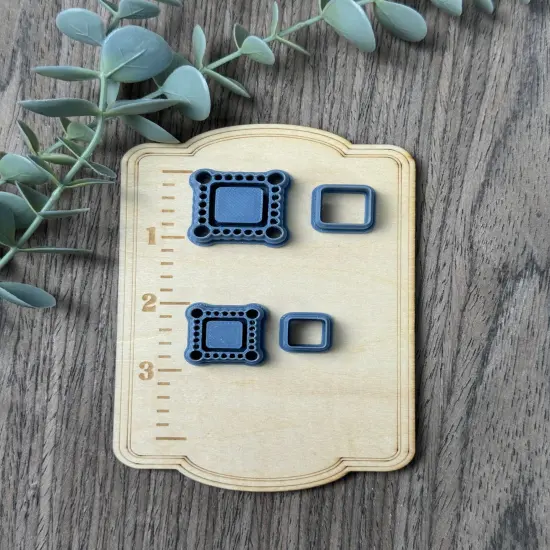 Square Corners | Faux Turquoise | Country Western Clay Cutters {3}