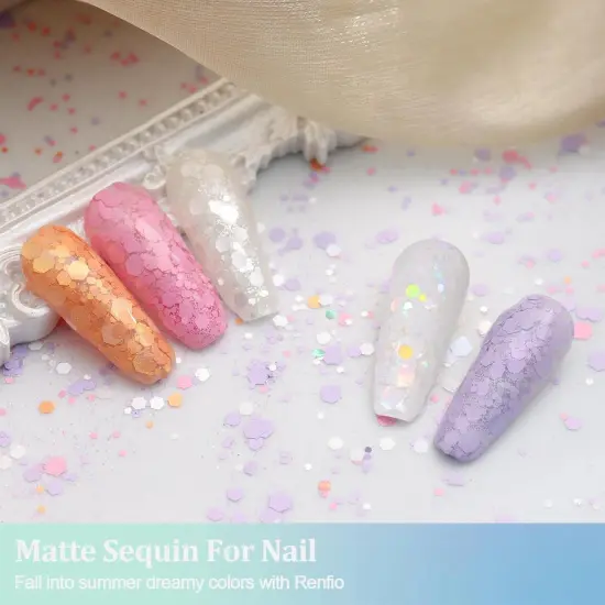 Matte Coral Chunky Glitter {5}