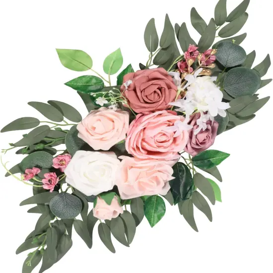 Artificial Flower Swag Set of 2 for Wedding Welcome Signs Wedding Arch Flowers {3}