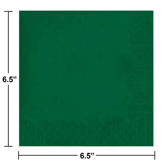 600 pc Bulk Hunter Green 2 Ply Luncheon Napkins {2}