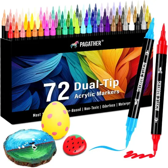 72 Colors Acrylic Paint Markers {1}