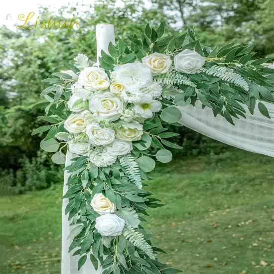 Large Flower Swag for Boho Styles Wedding Ceremony Floral Decor {3}