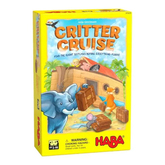 HABA Critter Cruise - Cooperative Noah's Ark Memory Game, Board Game for Kids & Family Night for 3 Year Olds & Up, Made in Germany Multicolor {1}