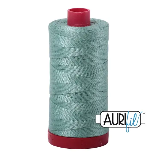 Light Juniper (2845) | 12wt Large Spool (325M / 356Y) | Aurifil Thread {1}