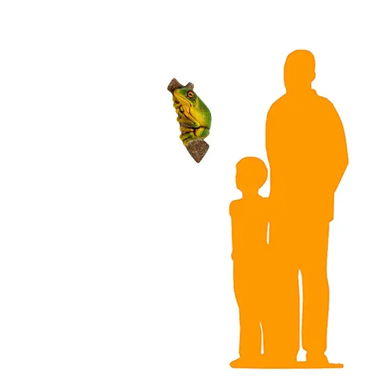 Small Tree Frog Life Size Statue {2}