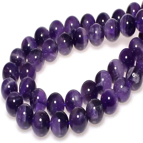 Natural Dreamy Amethyst Beads Round Stone Beads DIY Loose Beads for Jewelry Making Beads 15" (10mm) {2}