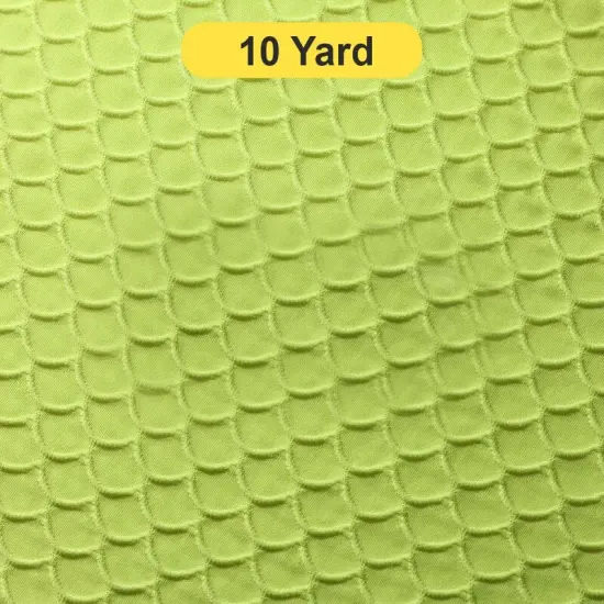 Scala Brazilian Texture Nylon Spandex Fabric Neon Yellow {1}