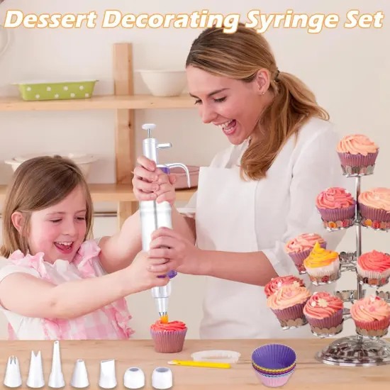 Dessert Decorating Syringe Set, Icing Piping Kit {2}